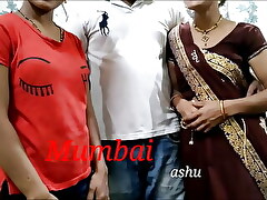 Mumbai humps Ashu unexpectedly beside his sister-in-law together. Seeming Hindi Audio. Ten